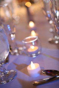 Flameless battery candles are great at weddings