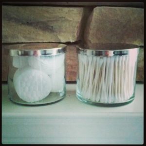 DIy wax removal from candle jar- finished product shot