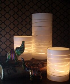 This is a great DIY glass candle holder idea that you can do at home and use with my flameless tea light candles