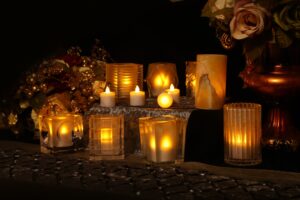Candles Recharge rechargeable led tea light candles Amber scene