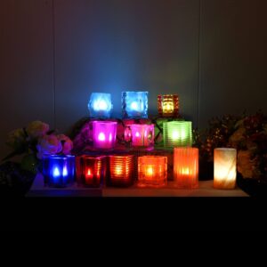 Candles Recharge rechargeable led tea light candles multi-colour scene