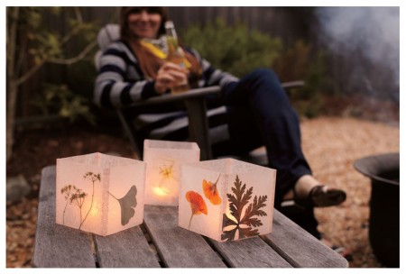 DIY wax paper luminaries tutorial