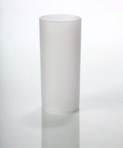 Frost white plastic candle holder