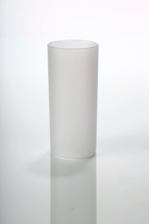 Individual Frost White Plastic Candle Holders Candles