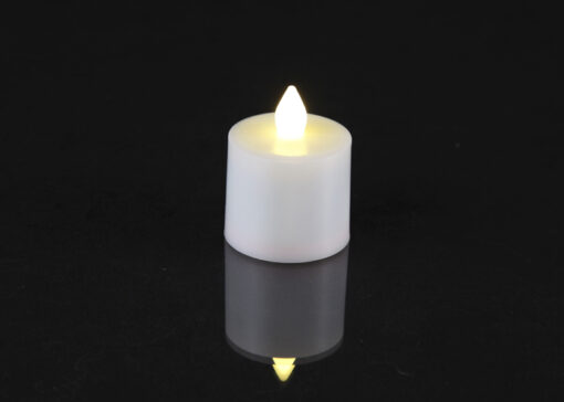 Warm White Rechargeable led tea light candle from Candles Recharge