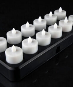 flameless remote controlled rechargeable tea light candles