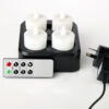 Waterproof rechargeable tea light candle set of 4