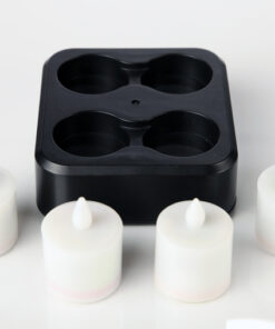Waterproof rechargeable tea light candle set of 4 sensor base